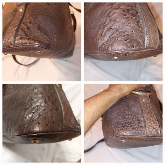 YSL Muse Rive Gauche Ostrich Bag - Picture 7 of 15